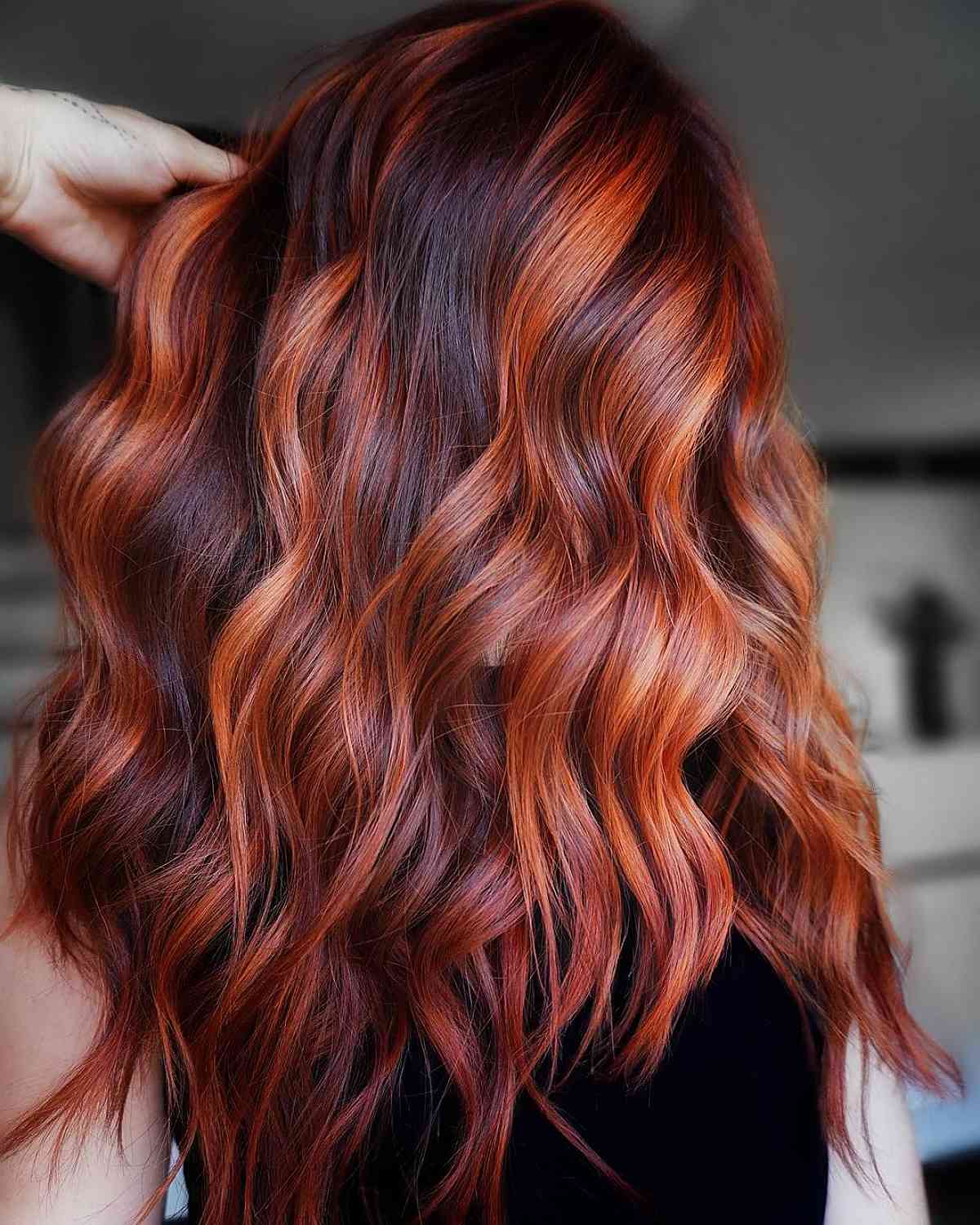 fiery-copper-balayage-hair-color