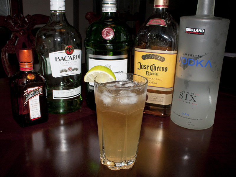 How much alcohol is in a Long Island drink?