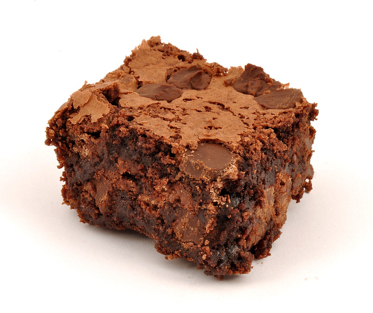 What temperature should brownies be baked at?