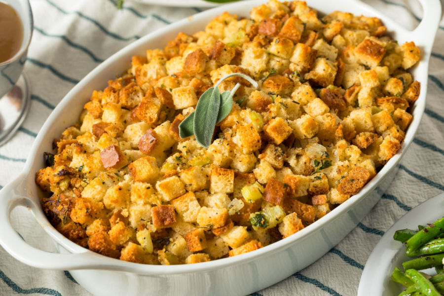 Do you bake stuffing covered or not